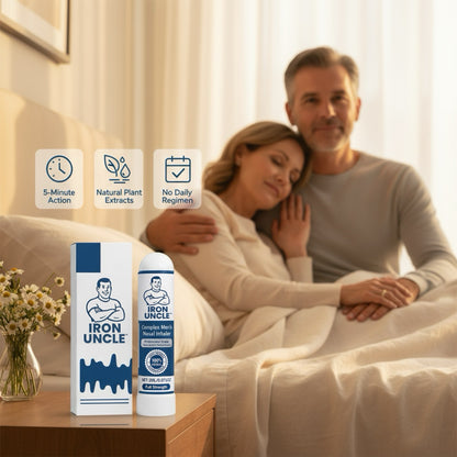 Iron Uncle™ Nasal Inhaler | Firm Erections in 5 Minutes – No Pills!